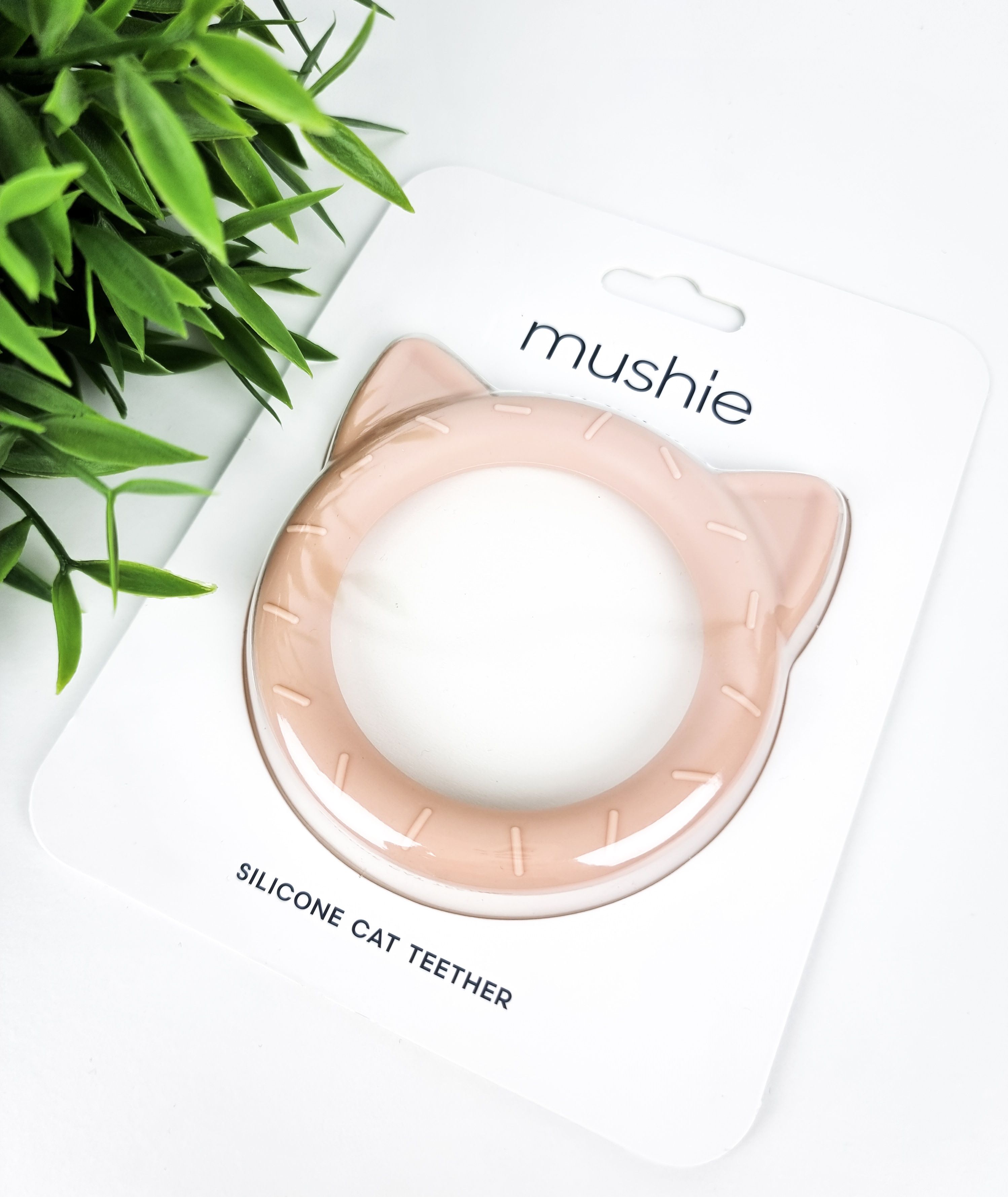 BIBS Mushie Blush kočička - kousátko - obrázek 1