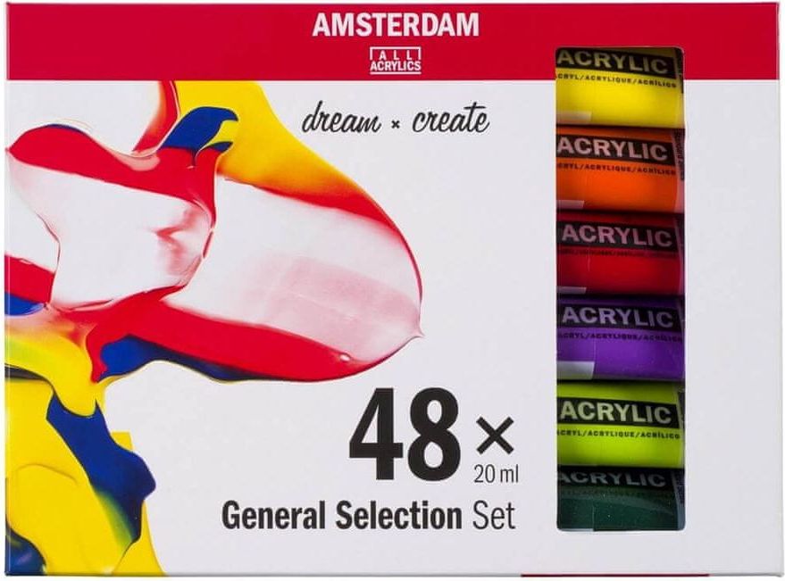Talens Art Creation Sada akrylových barev Talens Amsterdam 48x20 ml NOVÉ