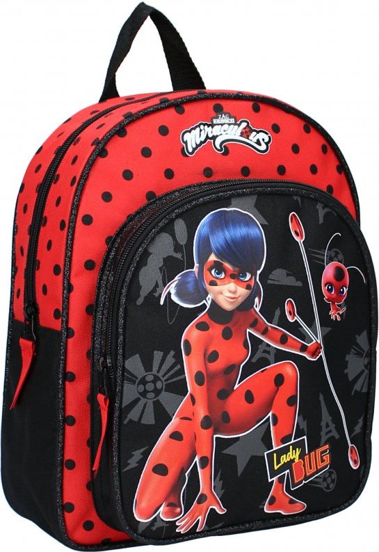 Vadobag · Dětský / dívčí batoh s přední kapsou Kouzelná beruška - Miraculous Ladybug - 7L - obrázek 1