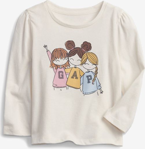 Logo Triko dětské GAP | Bílá | Dívčí | 5 let - obrázek 1