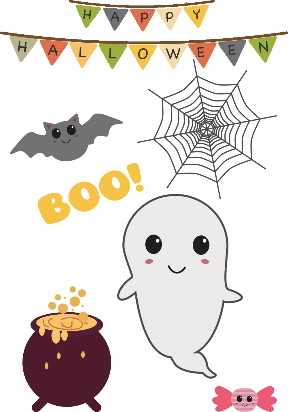 Kojenecké body Ellie Bee, krátký nebo dlouhý rukáv, barva bílá, motiv "Happy Halloween" Velikost: 0 - 3 měsíce (56 - 62cm), Rukáv: krátky - obrázek 3