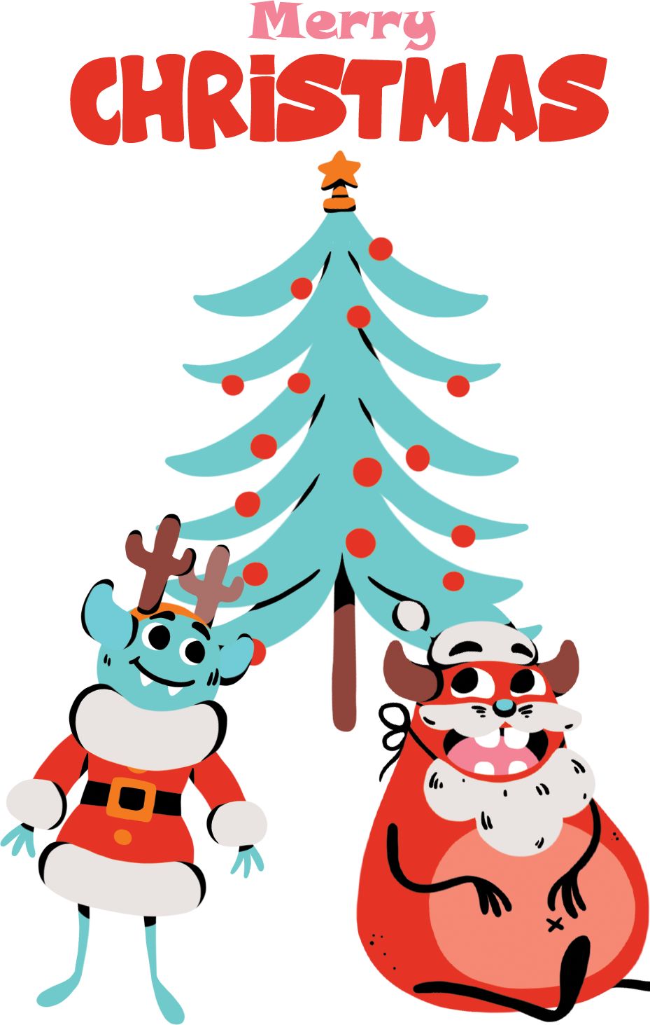 Kojenecké body Ellie Bee, krátký nebo dlouhý rukáv, barva bílá, motiv "Merry Christmas" Velikost: 0 - 3 měsíce (56 - 62cm), Rukáv: dlouhý - obrázek 2