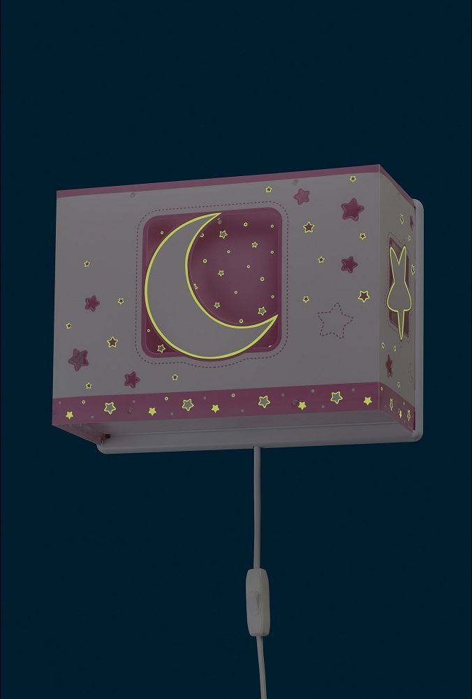 Dalber Moonlight Pink 63238S dětské světlo na zeď - obrázek 6